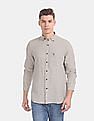 U.S. Polo Assn. Button Down Collar Check Linen Casual Shirt