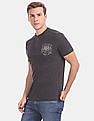 U.S. Polo Assn. Denim Co. Black Heathered Henley T-Shirt