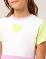U.S. Polo Assn. Kids Girls Colorblocked Fit And Flare Dress