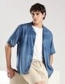 Calvin Klein Jeans Printed Regular-Fit Poplin Woven Shirt