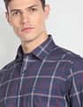 Arrow Sports Twill Grid Tattersall Check Shirt