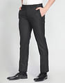 Arrow Hudson Regular Fit Twill Formal Trousers