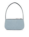Tommy Hilfiger Solid Blue Cotton Shoulder Bag