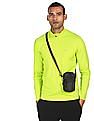 Calvin Klein Men Neon Green High Neck Solid T-Shirt