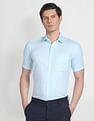 Arrow Short Sleeve Self Design Formal Shirt