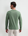 Arrow Sport Round Neck Textured T-Shirt