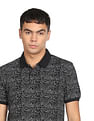 Flying Machine Typographic Print Polo Shirt