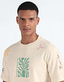Flying Machine Abstract Print Oversized T-Shirt