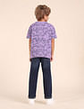 U.S. Polo Assn. Kids Boys Abstract Printed Regular Fit T-Shirt