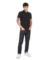 AD by Arvind Cotton Solid Polo Shirt
