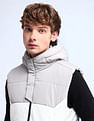 Flying Machine Regular Fit Colourblocked Padded Jacket