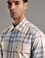 Tommy Hilfiger Checked Regular Fit Plain Woven Shirt
