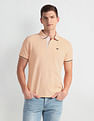 Arrow Sports Tipped Collar Solid Polo Shirt