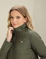 U.S. Polo Assn. Women High Neck Solid Puffer Jacket