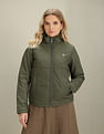 U.S. Polo Assn. Women High Neck Solid Puffer Jacket