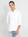Flying Machine Linen Slim Fit Shirt