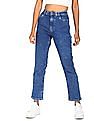 Flying Machine Women High Rise Acid Wash Regular Fit Jeans
