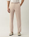 Arrow Slim Fit Dobby Weave Autoflex Trousers