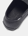Calvin Klein Men Black Monogram Leather Loafers