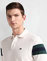 Arrow Sports Ribbed Collar Solid Polo Shirt