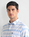 Arrow Sports Horizontal Stripe Cotton Melange Shirt