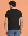 Flying Machine Brand Print Crew Neck T-Shirt