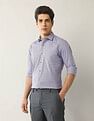 Arrow Textured Manhattan Slim Fit Shirt
