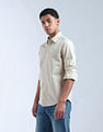 Flying Machine Solid Regular Fit Color Of Home Shirt