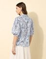 U.S. Polo Assn. Women Floral Printed Dobby Shirt