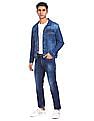 Flying Machine Spread Collar Denim Wash Jacket