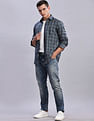 Tommy Hilfiger Checked Regular Fit Plain Woven Shirt