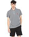 U.S. Polo Assn. Zipper Placket Check Polo Shirt