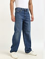 Tommy Hilfiger Light-Wash Loose-Fit Mid Rise Jeans