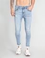 Flying Machine Morrison Skinny Cropped Fit Distressed Jeans
