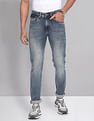 AD by Arvind Skinny Fit Stone Wash Jeans