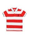 U.S. Polo Assn. Kids Boys Vertical Striped Polo Shirt