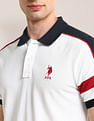 U.S. Polo Assn. Colour Blocked Slim Fit Polo Shirt