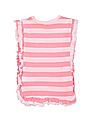 U.S. Polo Assn. Kids Girls Sleeveless Striped T-Shirt