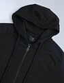 Flying Machine Hooded Solid Sweatshirt