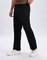 Calvin Klein Jeans Relaxed-Fit Solid Mid Rise Trousers