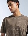 Flying Machine Typographic Printed Color Of Home T-Shirt