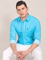 U.S. Polo Assn. Rounded Cuff Printed Casual Shirt