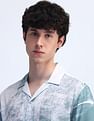 Flying Machine Abstract Pattern Regular Fit Shirt