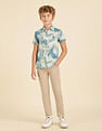 U.S. Polo Assn. Kids Boys Regular Fit Abstract Printed Shirt