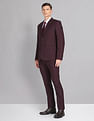 AD by Arvind Tailored Regular Fit Dobby Two Piece Suit