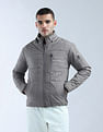 Flying Machine Solid Regular Fit Puffer Jacket