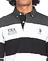 U.S. Polo Assn. Long Sleeve Striped Polo Shirt