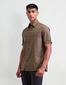 Arrow Sport Horizontal Striped Slim Fit Shirt