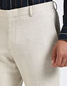 Tommy Hilfiger Regular-Fit Self-Design Mid-Rise Trouser